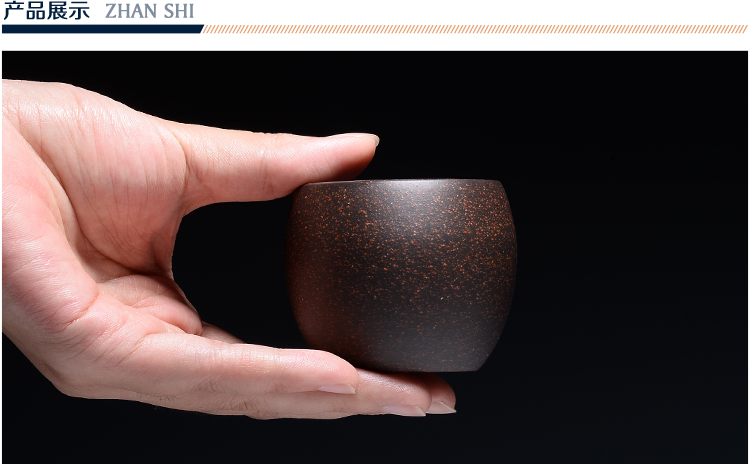 Bộ tách trà Yi Zisha Cup Cup Vàng Đen Sand Zhu Mu Cup Cup Cup nhỏ Kung Fu Tea Cup Cup Master - Trà sứ bình pha trà lock&lock