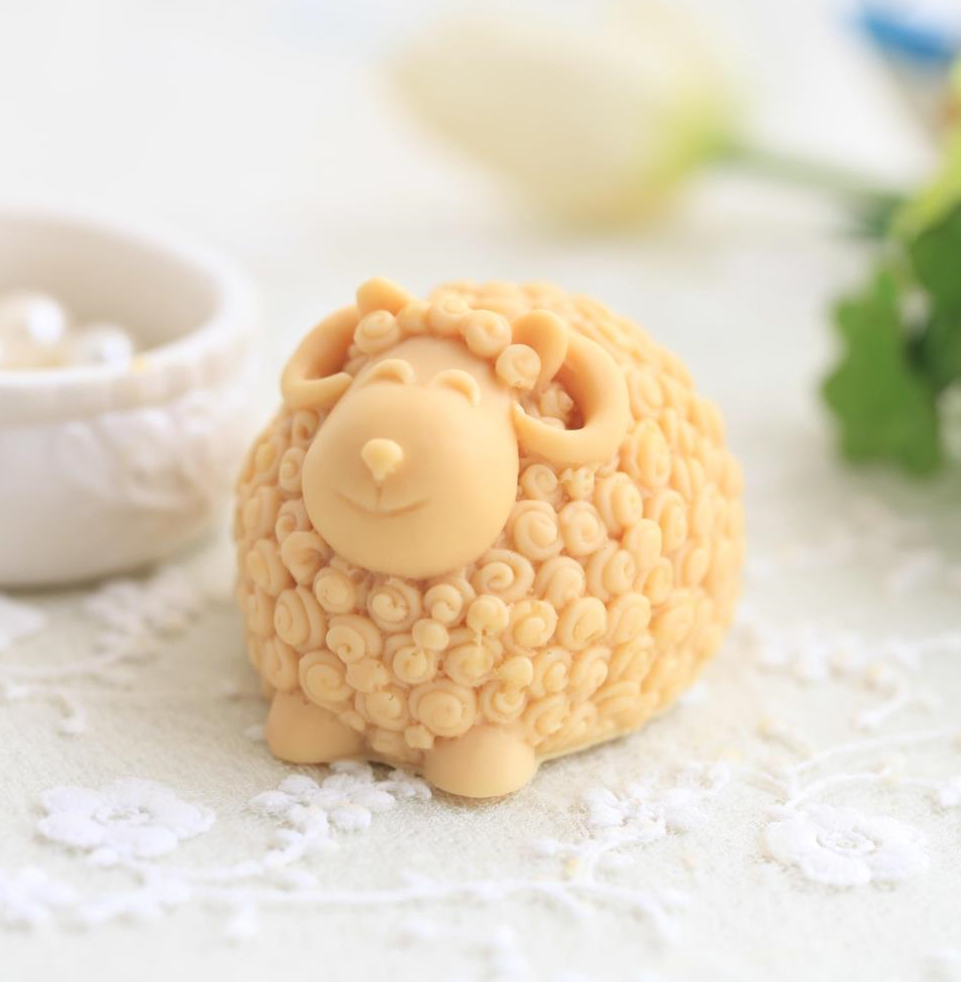 Lamb baa baa DIY mold handmade soap mold silicone mold popular science soap mold soap mold soap mold silicone