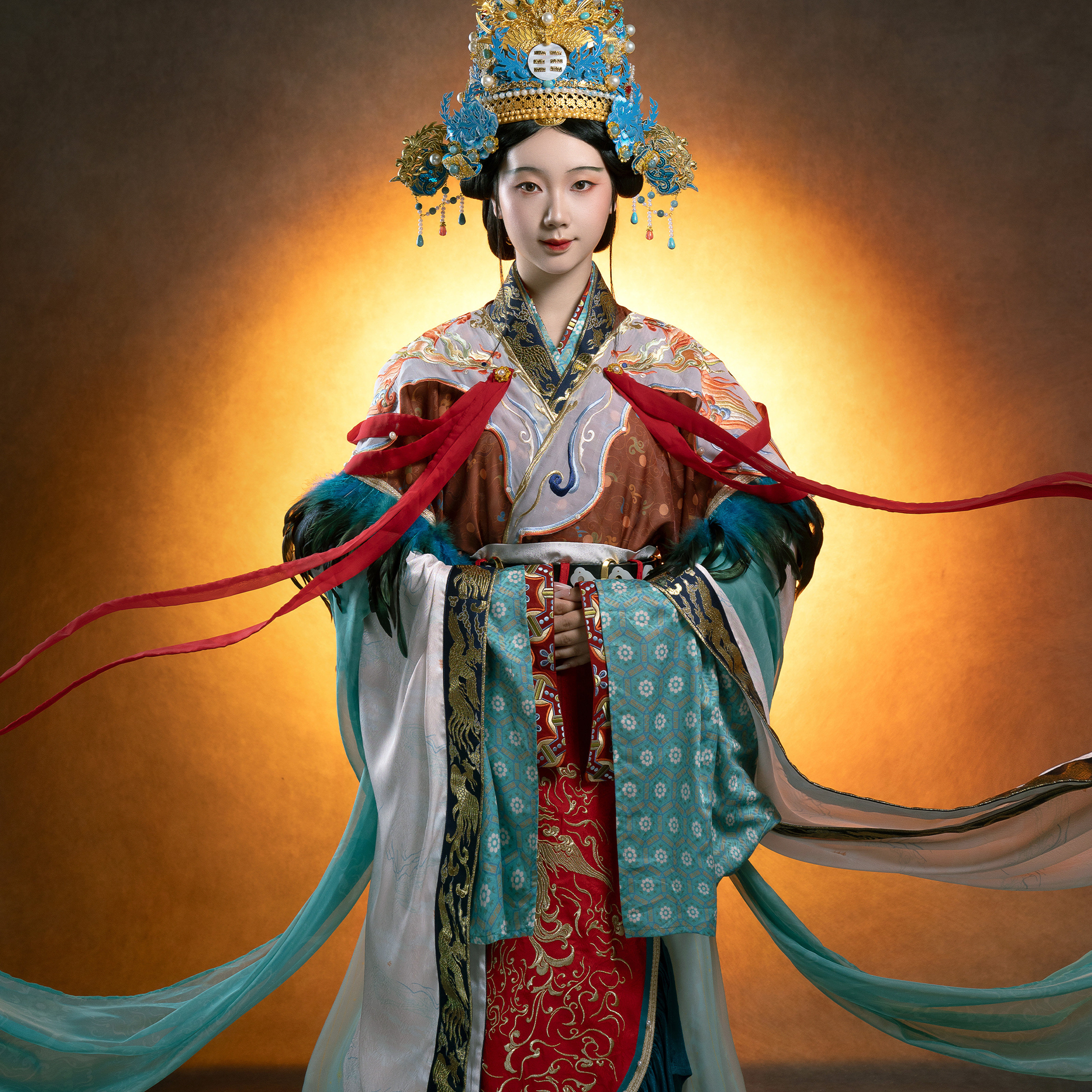 花朝记x永乐宫｜西王母｜晋制汉服：穿越千年，复刻壁画中的神仙衣！-古风-淘宝好物网