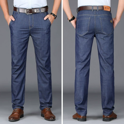 Playboy, прямые свободные джинсы, эластичные тонкие штаны, свободный прямой крой