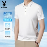 Playboy, футболка с коротким рукавом, летняя тонкая шелковая футболка polo для отдыха, короткий рукав