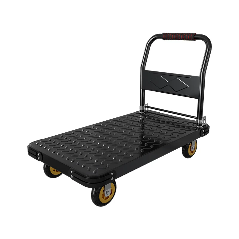 Folding cart, handheld trailer, flatbed truck