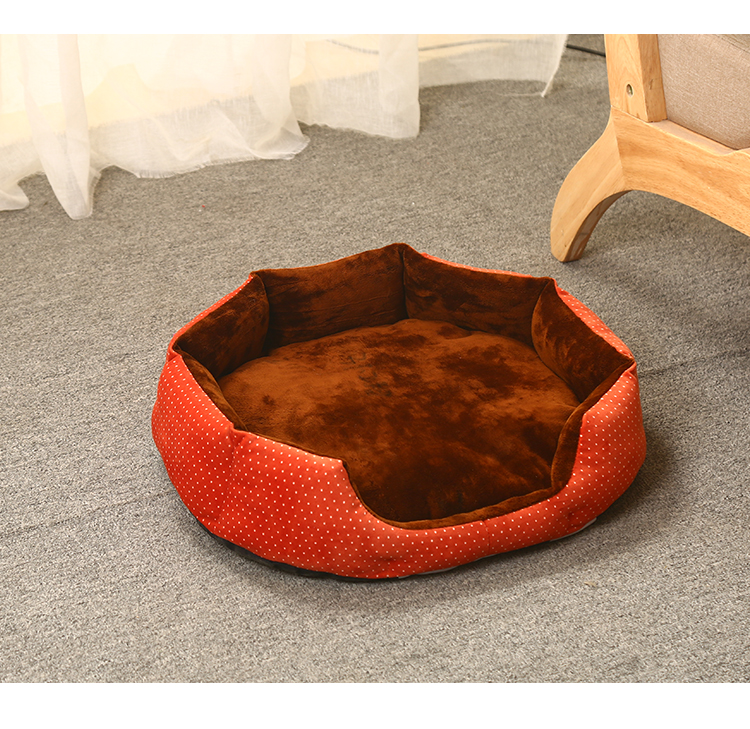 Cũi Teddy có thể giặt ấm mèo dày mèo trung bình chó nhỏ chó cưng tổ chó nhà mat mùa đông - Cat / Dog hàng ngày Neccessities 	khay đựng đồ ăn cho mèo