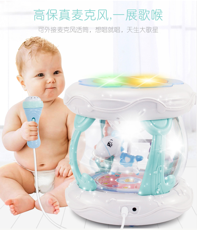 Âm nhạc cho bé bộ quà tặng sơ sinh cho bé sơ sinh đồ chơi trăng tròn cung cấp quà tặng Daquan mùa xuân và mùa hè mua đồ cho trẻ sơ sinh