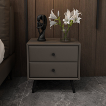 Nordic Imagery Style Master Bedroom Bed Head Cabinet Real Pine Wood Frame Bedside Cabinet Extremely Minimalist Modern Side more than two Drawers