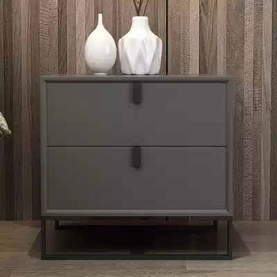 Nordic bedside table simple modern master bedroom small household square minimalist designer side cabinet storage cabinet