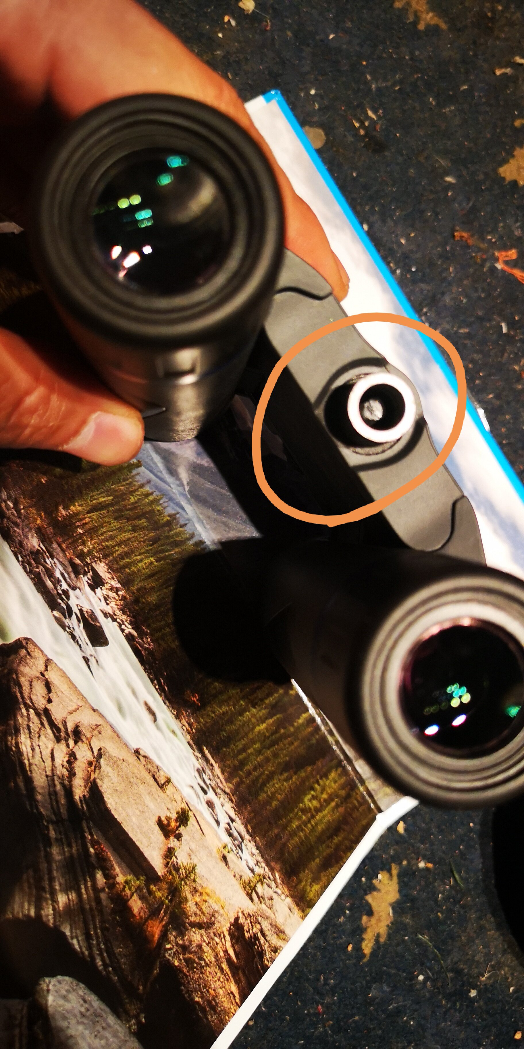 ZEISS TERRA ED25 POCKET DOUBLE-BARREL MIDDLE SHAFT FOCUSING KNOB