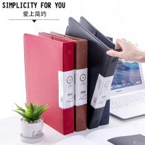 a4 multilayer folder 100 pages inserted page classification information book loose-leaf information clip perforated 4-hole office dossier