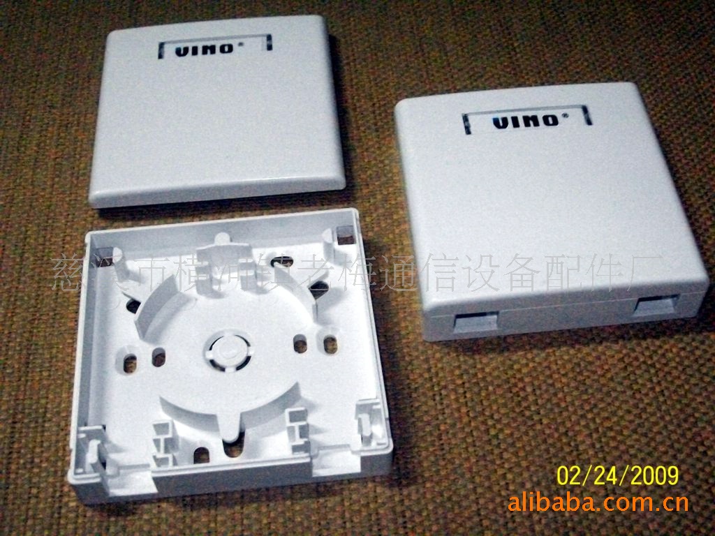 Plastic FTTX 2-port terminal box optical fiber 86 box leather wire cable holder 12-core fusion fiber tray