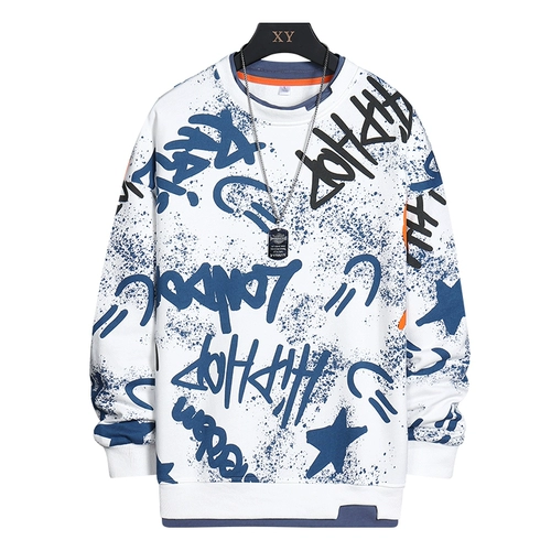 Демисезонная модная универсальная толстовка для отдыха, круглый воротник, оверсайз