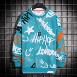 Демисезонная модная универсальная толстовка для отдыха, круглый воротник, оверсайз