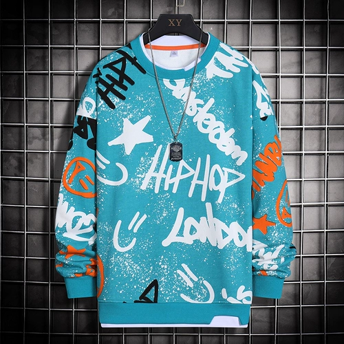 Демисезонная модная универсальная толстовка для отдыха, круглый воротник, оверсайз