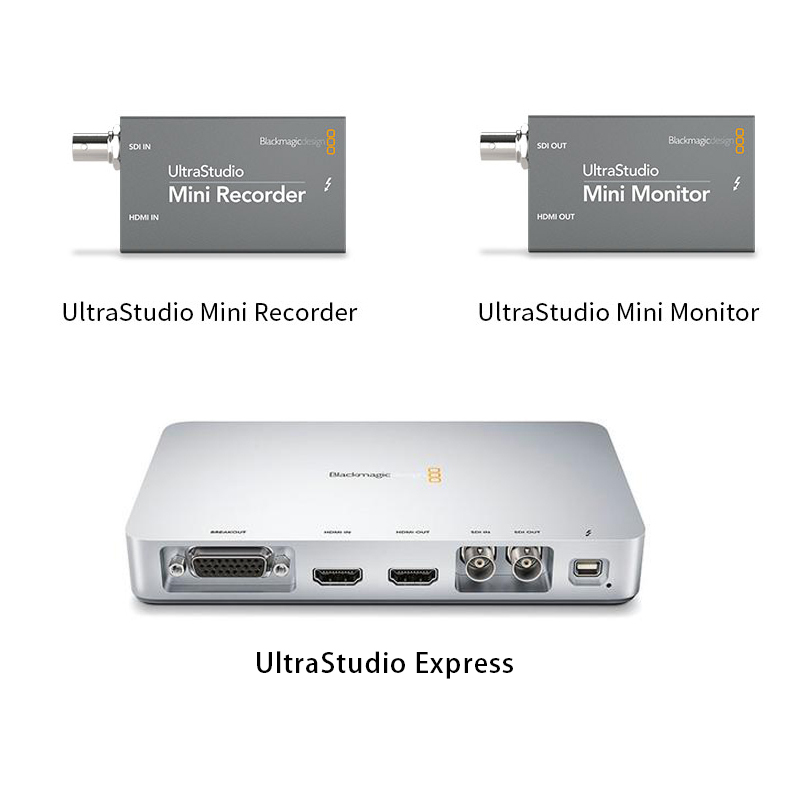 Ultrastudio Mini Recorder/Monitor/Express Thunderbolt 2 Capture Card On-Screen Card