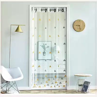 Telescopic pole anti-mosquito curtain summer high-end silent home bedroom mesh door tent partition screen window floating curtain