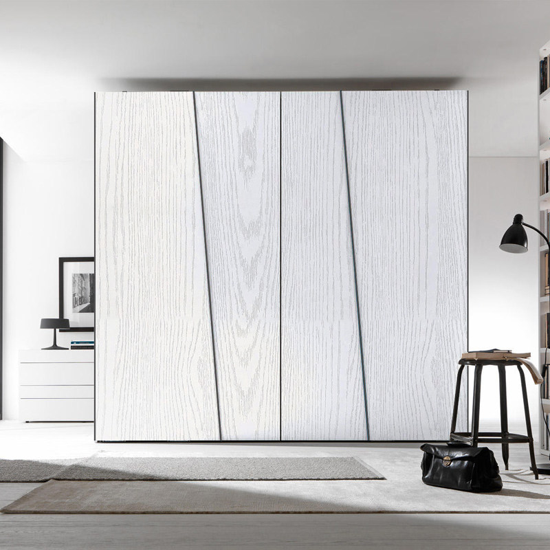 Nordic creative sliding door wardrobe 1 6 m small bedroom thin 1 8m wardrobe ultra-thin wardrobe ins wind customization