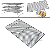 Baking tool thickened cake biscuit bread cooling rack black not stained with cold dry mesh mousse cake shower