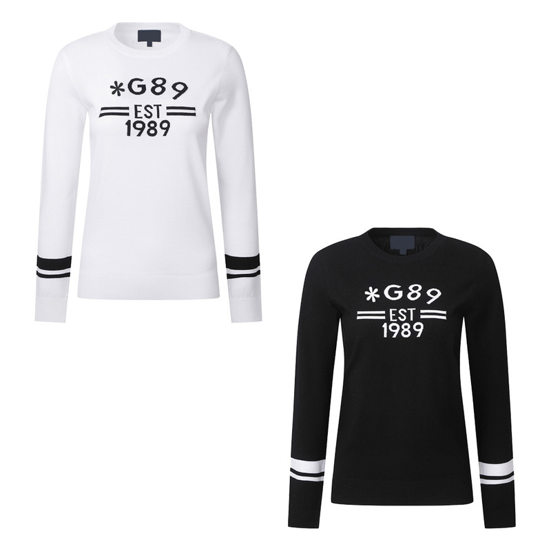 Slim-Fit Sweater for Women, Trendy Brand, Sporty, Luxurious Knitwear, New Golf Versatile Clothing, Autumn Warm Korean Style