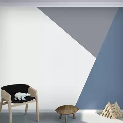 3d abstract geometric Nordic color color Logo Wall wallpaper office front desk logo background minimalist company wallpaper