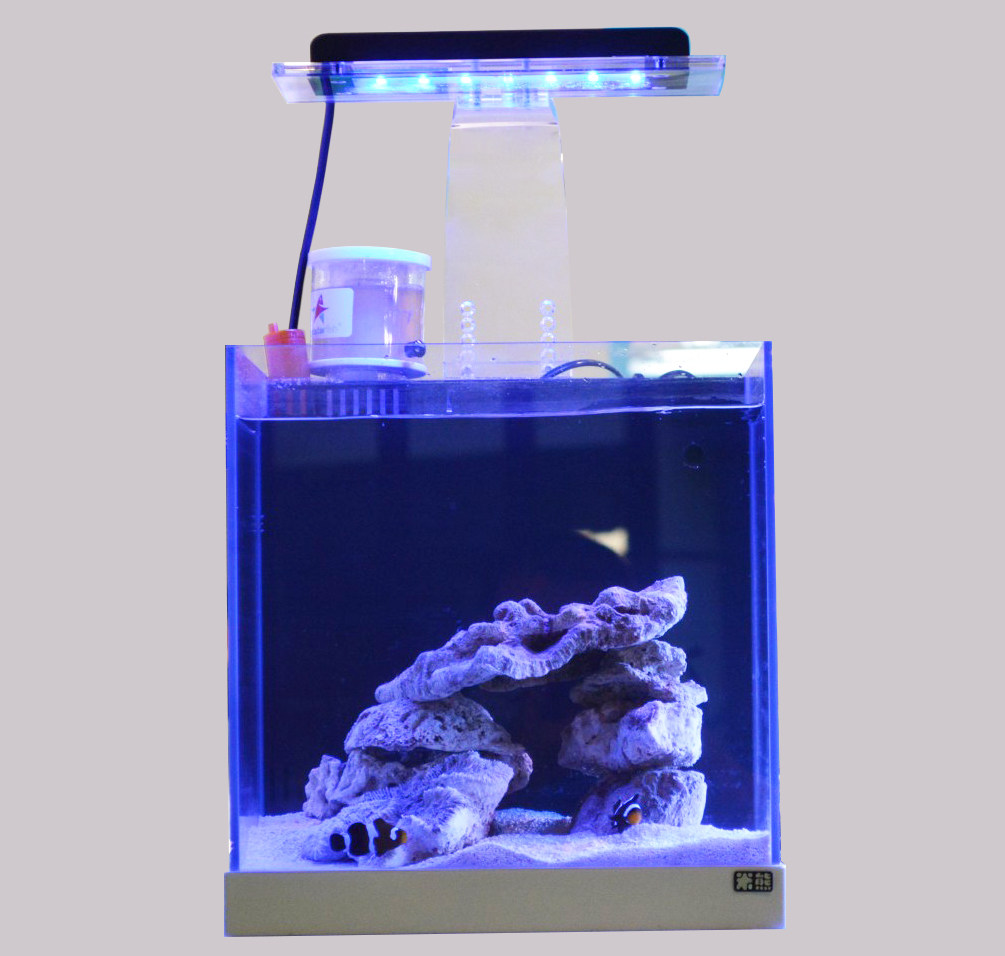 米熊海水缸超白魚缸珊瑚缸背過濾魚缸背濾海水魚缸帶底託