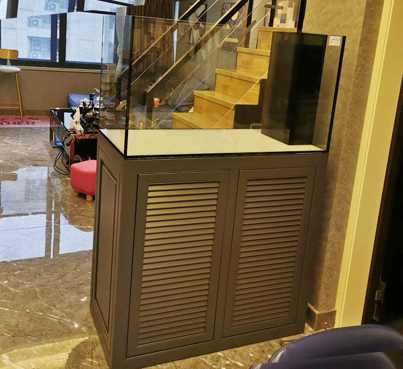 Rice bear sea water tank custom-made ultra-white fish tank backpack side filter tank bottom filter gold crystal ultra-white fish tank rainforest tank water grass tank