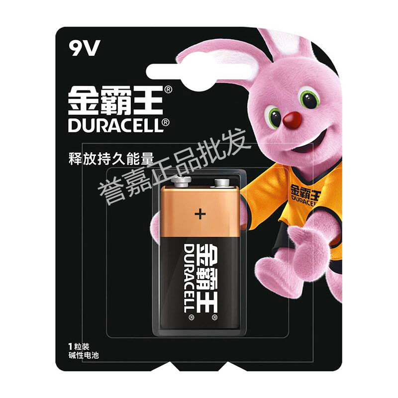 Duracell Nine Volt 9V Square Alkaline Battery Universal Taylor Guitar Toy Microphone Temperature Gun