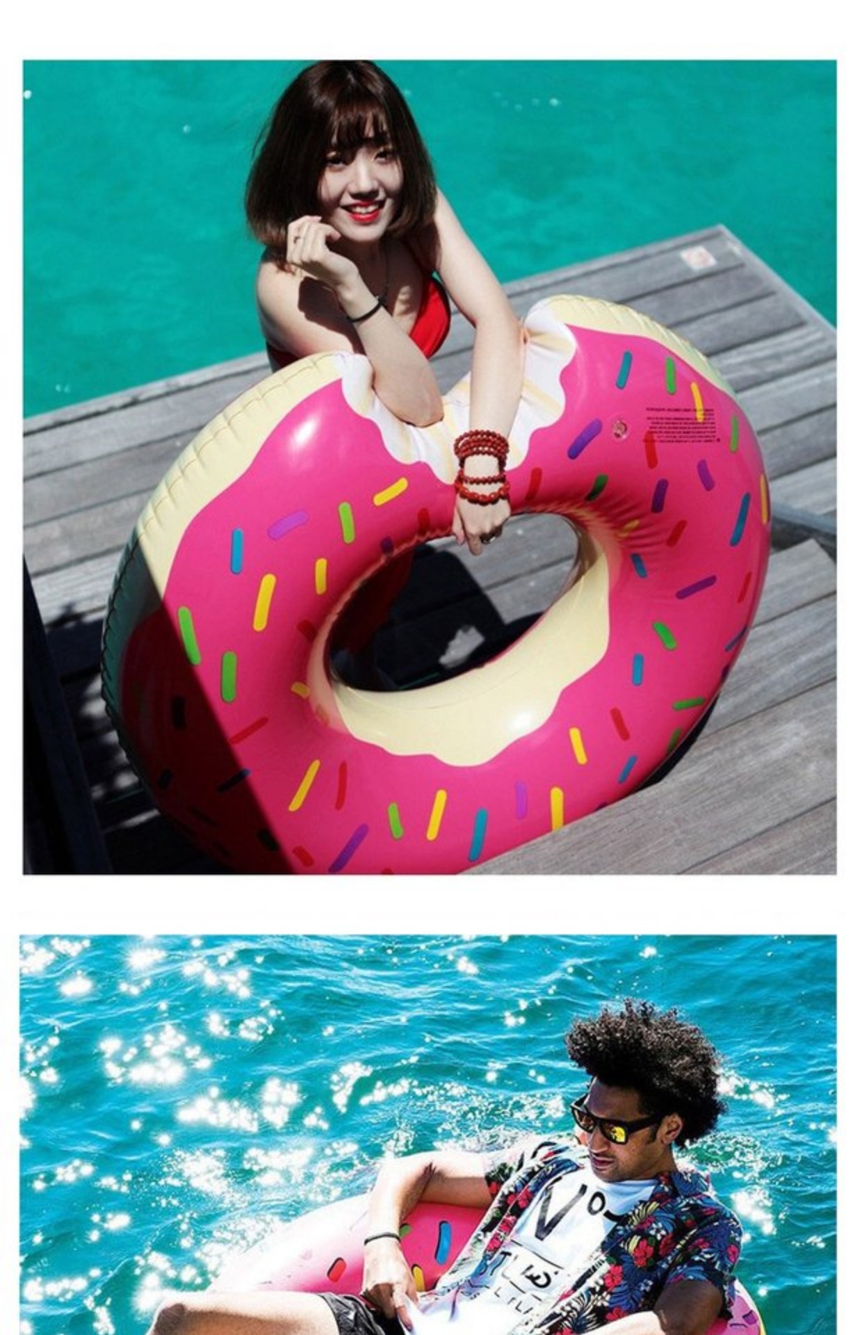 Kỳ nghỉ bên bờ biển dứa dưa hấu phao cứu sinh flamingo donut bơi vòng dày để tăng vòng bơi người lớn phao hồ bơi