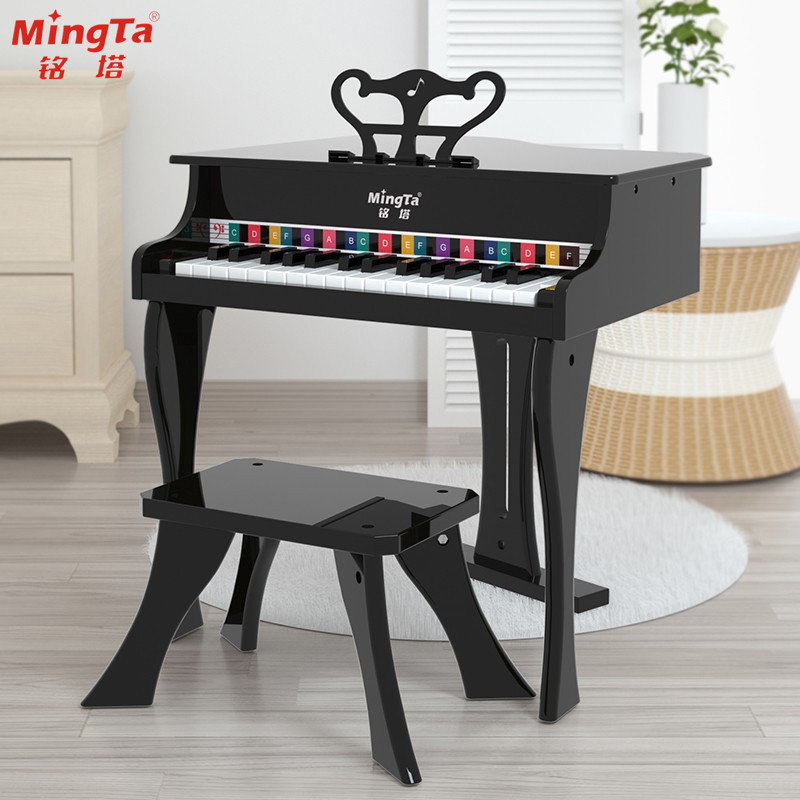 Mingta children's piano toy wooden grand piano 30-key wooden mechanical vertical baby beginner hands-on piano