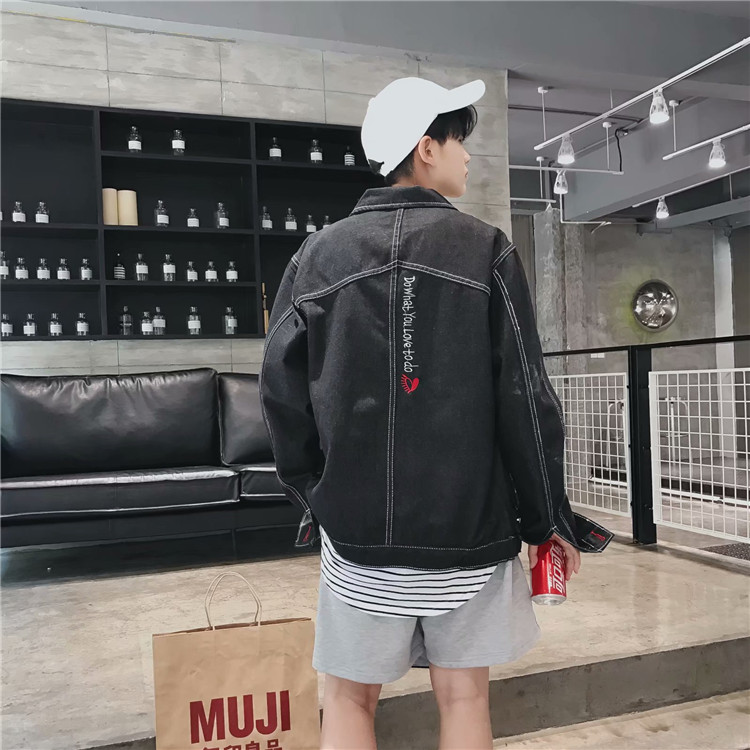 Áo khoác nam mùa xuân và mùa thu BF gió retro cho học sinh khoác ngoài áo khoác đẹp trai phiên bản Hàn Quốc của xu hướng quần áo hoang dã áo khoác blazer nam