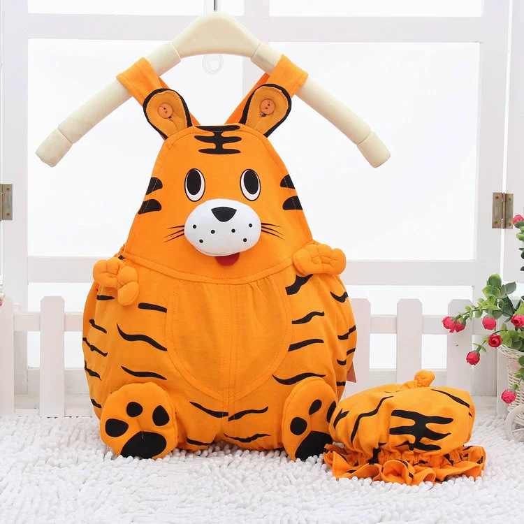 Mùa hè hình trái cây quần áo cotton bé yếm trong dính liền quần áo sơ sinh romper 0-3 tuổi trẻ sơ sinh bộ body mùa hè cho bé gái