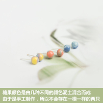 Floral new taster for the candy series s925 pure silver earbuds with small fresher and minimalist temperament 100 hitch