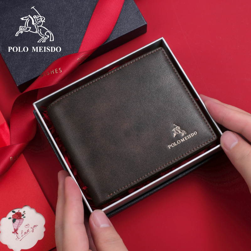 British Paul Men's Wallet, Luxury Brand, Birthday Gift for Boyfriend, Short Wallet for Men 2311-1