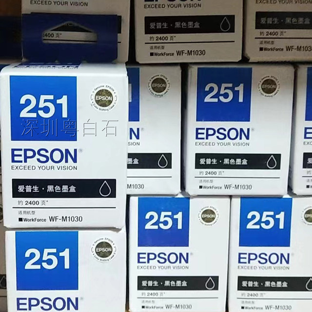 Epson Epson T251 Original Genuine Product Suitable for Wf-M1030M1058 Original Ink 015