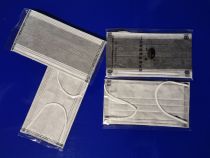 Independent and non-independent protective four-layer activated carbon masks 50 pieces blue and white three-layer box