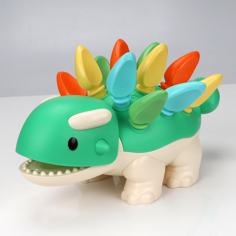 Fine Action Training Toys Puzzle early to teach 1 1 2 year old male girl child hand-eye coordination to insert small dinosaur