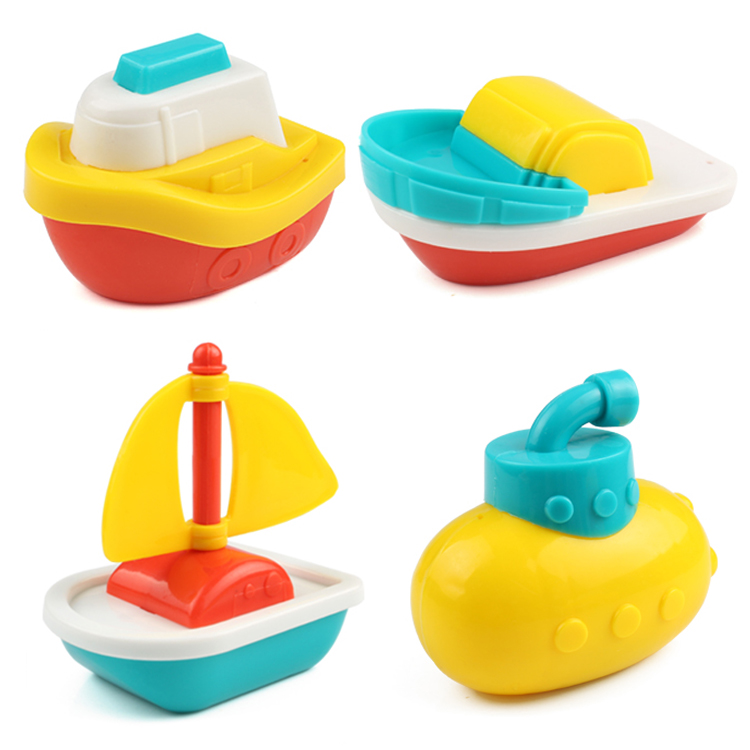 Baby bath toys Infant children play water floating boat Boy girl water boat set Cognitive toys