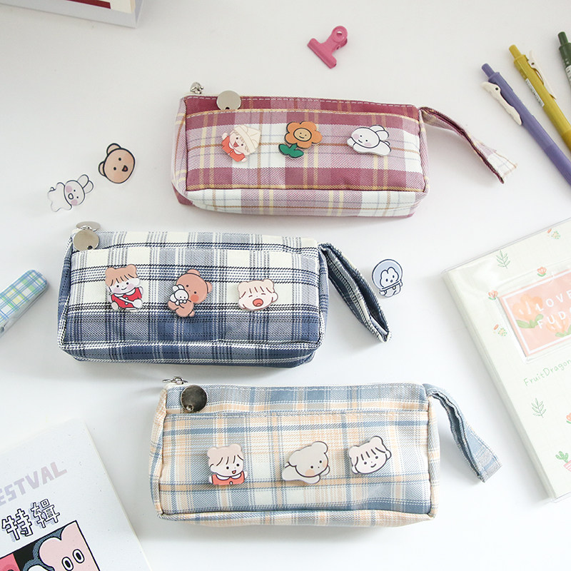 Day Department JK pen bag high face value ins wind pencil case elementary school student cute large capacity minimalist net red lead pencil case female