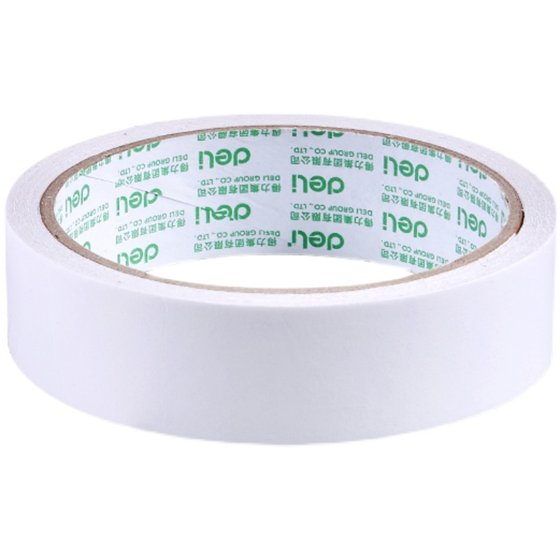 Deli double-sided tape for students with high viscosity thin handmade tissue paper strong transparent non-marking wide tape cloth on both sides