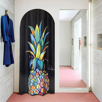 Punch-free womens clothing store fitting room door curtain Nordic shop commercial clothing store fabric curtain ins Wind childrens clothing store