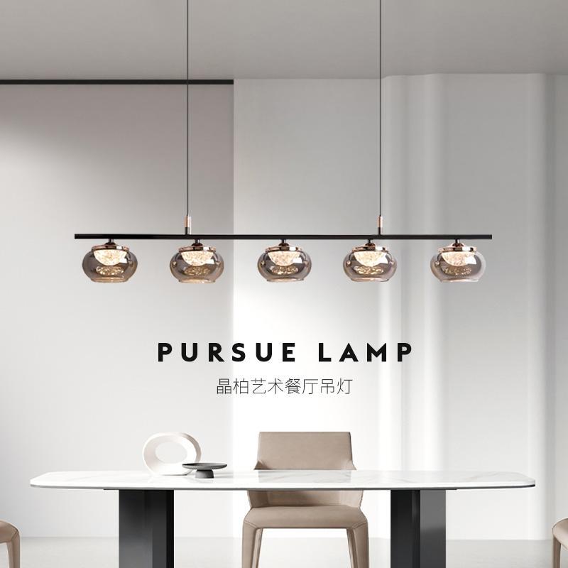 Italian-Style Light Luxury Restaurant Chandelier, Modern Minimalist Nordic High-End Designer Linear Glass Dining Table Bar Lamp Italian-Style Light Luxury Restaurant Chandelier, Modern Minimalist Nordic High-End Designer Linear Glass Dining Table Bar Lamp