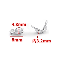 Стальная цвет Baozai Buckle 4x8mm 20