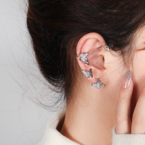 High level sense light extravaganza Fairy Air Butterfly Ear Clip Female without earbugeless Sensuo Temperament Design Sensation Ear Ornament Tide