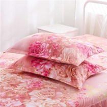 A pair of pillowcases cotton pure cotton washed cotton pillowcase single pillow core summer large 74*48 memory 1 memory