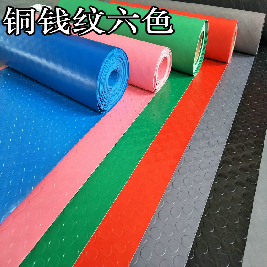 PVC thảm không trơn trượt nhà bếp phòng tắm mat thảm nhựa không thấm nước cửa hàng đầy đủ sàn trong nhà chịu mài mòn