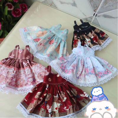 taobao agent Recommended [Lolita suspender skirt single product] BJD6 points baby dress 30 cm versatile match with jacket cute