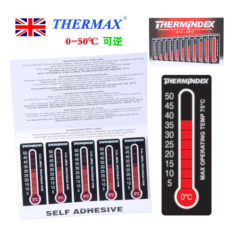 Temperature Stickers, Temperature Measuring Paper, British Thermax Reversible Temperature Test Paper, Temperature Strips 0-50 ℃ /50-100 ℃ Temperature Stickers, Temperature Measuring Paper, British Thermax Reversible Temperature Test Paper, Temperature Strips 0-50 ℃ /50-100 ℃