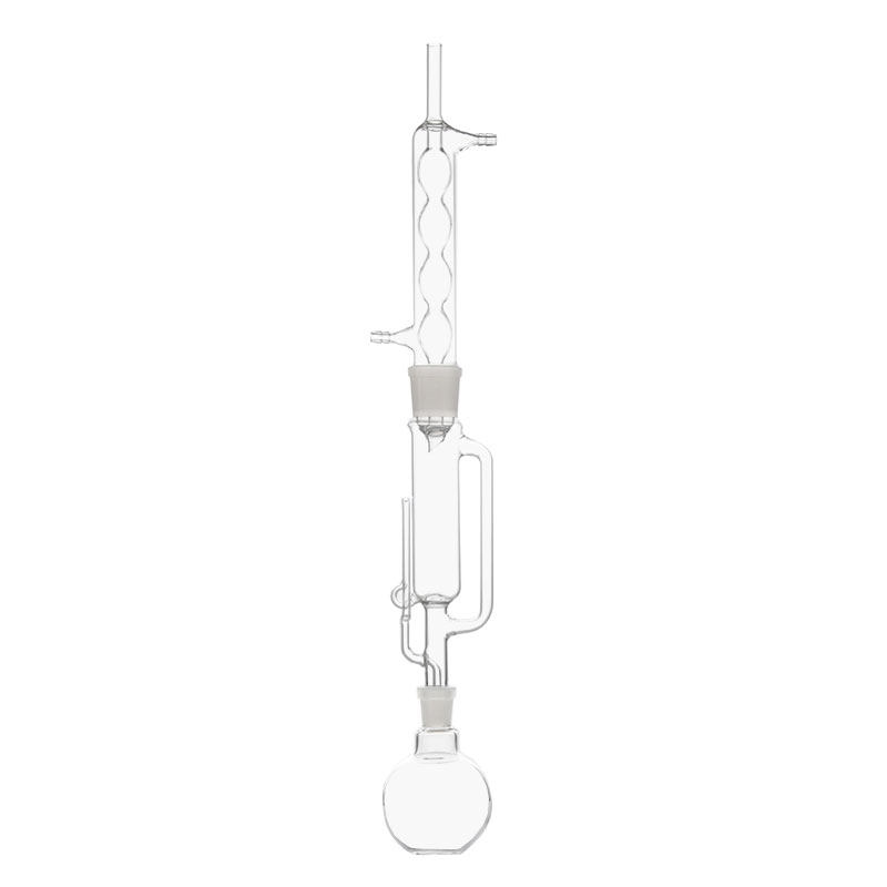 玻璃球形蛇形脂肪抽出器150ml/250ml索氏提取器装置萃取器冷凝管