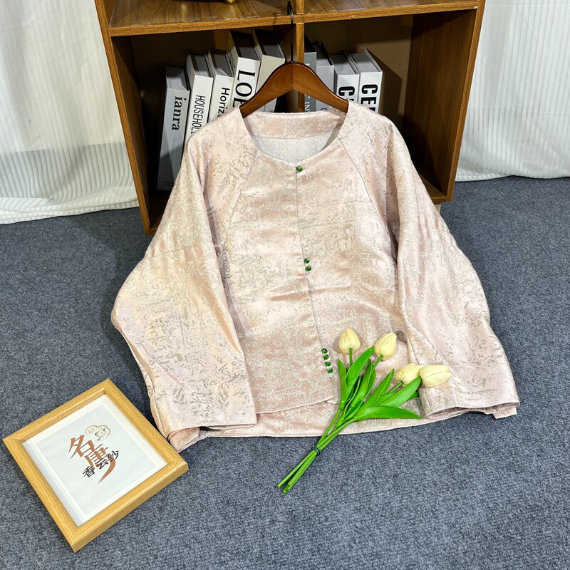 【Jin Jin Zi Jin - Jacket】New Chinese-Style Early Autumn Wide-Cut Vintage Jacket 【Jin Jin Zi Jin - Jacket】New Chinese-Style Early Autumn Wide-Cut Vintage Jacket