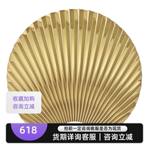 (Original) Danish AYTM fan-shaped hook CONCHA brass shell coat and hat foyer decorative wall hook