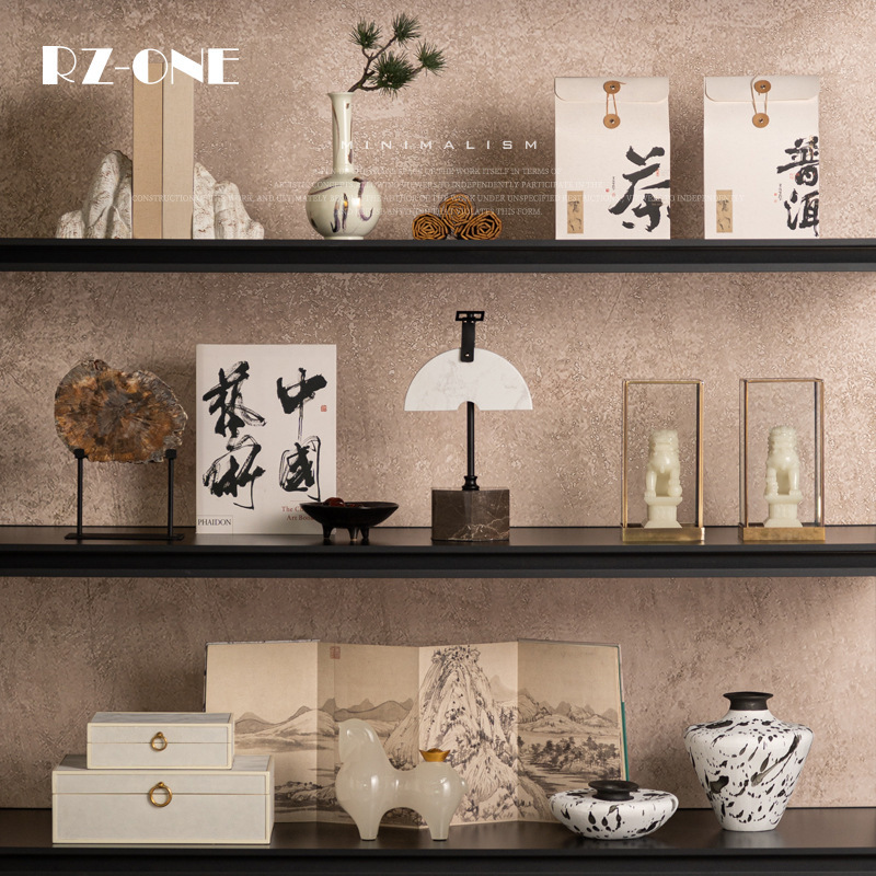 Rzone High-End Club Office Displays Handicrafts, Hotel Soft Furnishings, Tea Room New Chinese-Style Ornaments