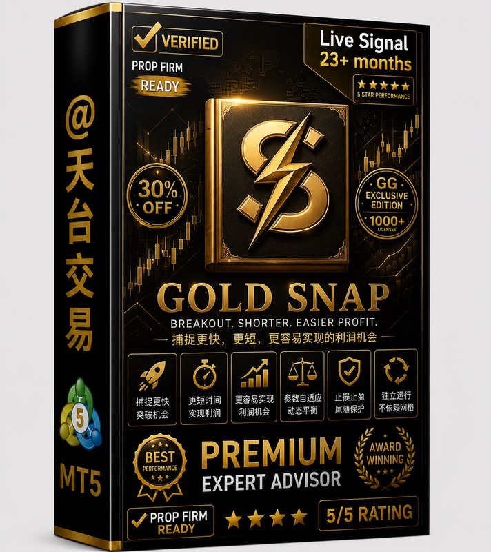Gold Snap Ea V2.0 Mt5, +1.0 Source Code, Same Author as Golden House, Parameters Need to Be Adjusted Manually